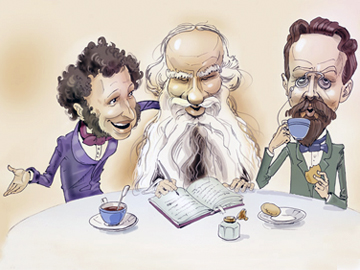 Пушкин, Толстой и Чехов